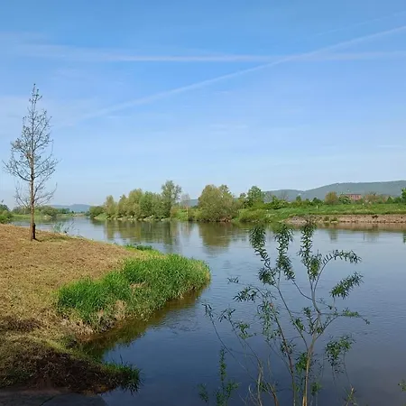 Weserblick, Naehe A2, Wasserblick, Direkt Am Wasser, Weserzugang, 4-5 Personen, Wlan, Radwanderweg Vor Der Eingangstuer Weserbergland, Hameln, Rinteln, Schaumburg *