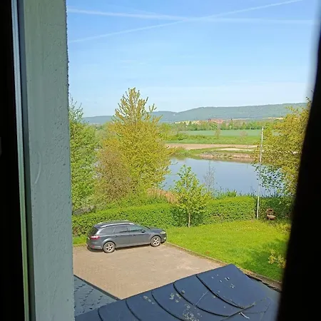 Weserblick, Naehe A2, Wasserblick, Direkt Am Wasser, Weserzugang, 4-5 Personen, Wlan, Radwanderweg Vor Der Eingangstuer Weserbergland, Hameln, Rinteln, Schaumburg Apartment