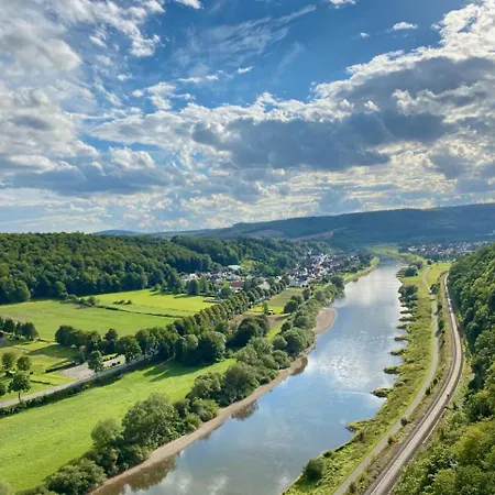 Weserblick, Naehe A2, Wasserblick, Direkt Am Wasser, Weserzugang, 4-5 Personen, Wlan, Radwanderweg Vor Der Eingangstuer Weserbergland, Hameln, Rinteln, Schaumburg
