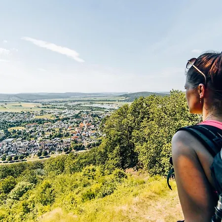 Weserblick, Naehe A2, Wasserblick, Direkt Am Wasser, Weserzugang, 4-5 Personen, Wlan, Radwanderweg Vor Der Eingangstuer Weserbergland, Hameln, Rinteln, Schaumburg Hessisch Oldendorf